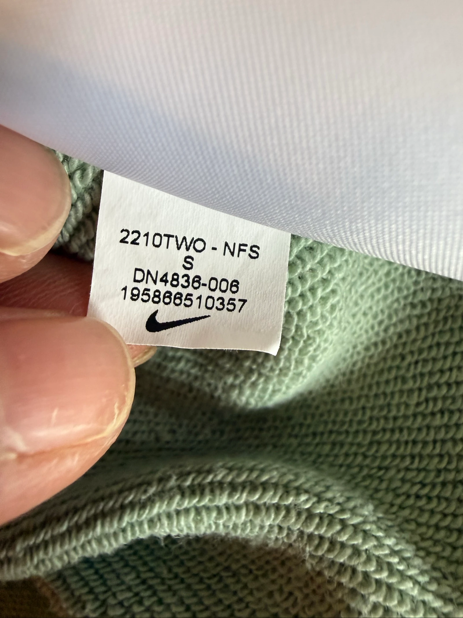 Moletom com capuz feminino Nike S verde sálvia – Muito bom estado – photo 12